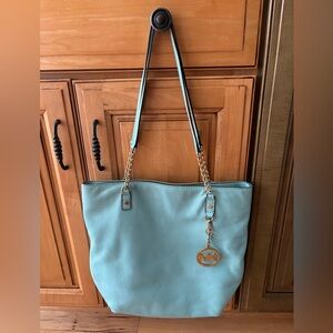 Michael Kors Blue Tote Bag